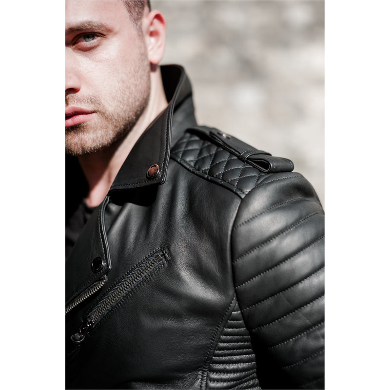 Bıker Men's Leather Jacket